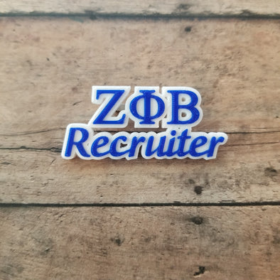 Zeta Phi Beta Recruiter Pin - Inventory